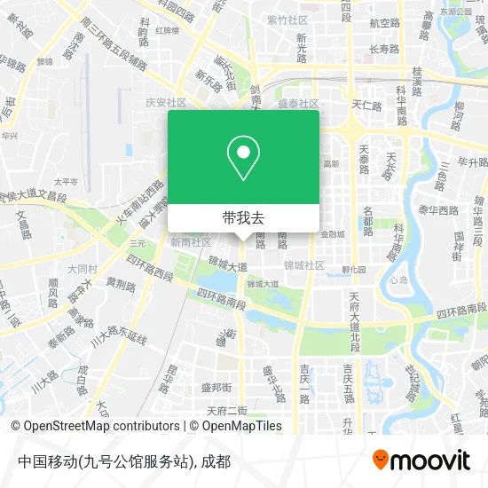 中国移动(九号公馆服务站)地图