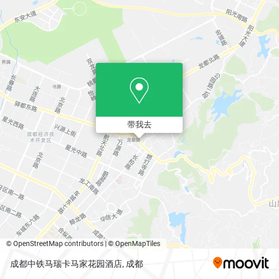 成都中铁马瑞卡马家花园酒店地图