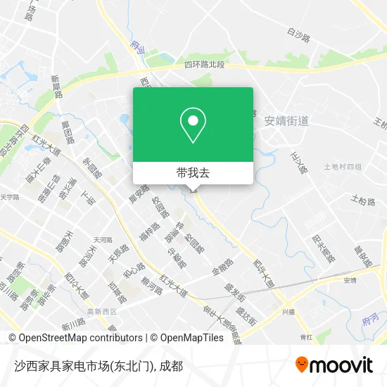 沙西家具家电市场(东北门)地图