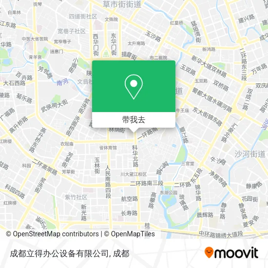 成都立得办公设备有限公司地图
