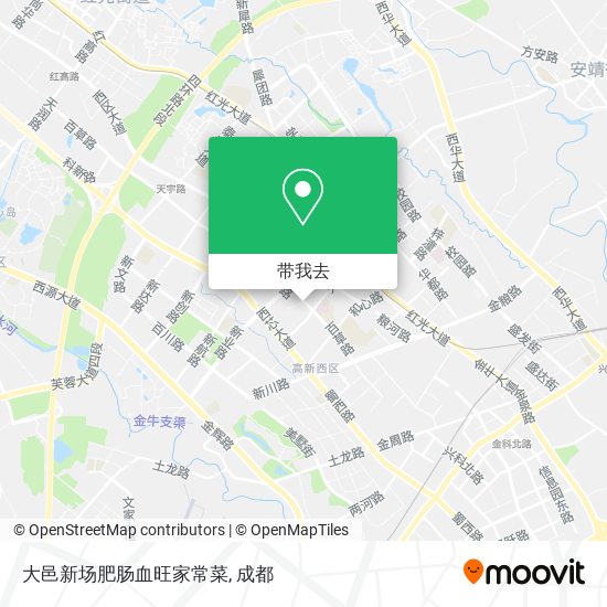 大邑新场肥肠血旺家常菜地图