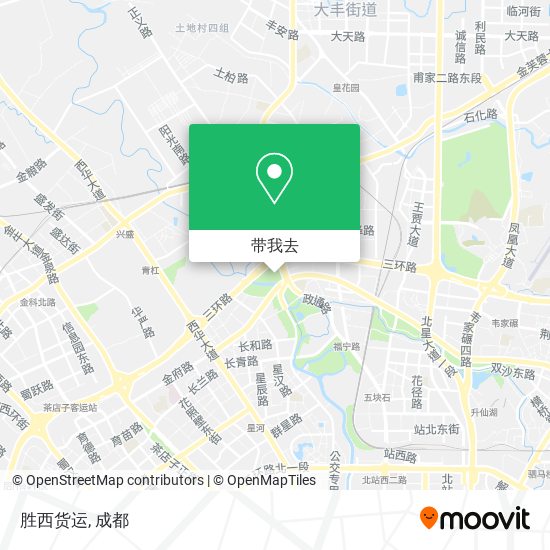 胜西货运地图