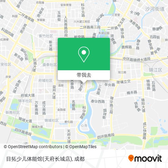 目拓少儿体能馆(天府长城店)地图