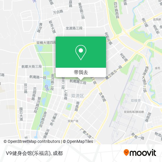 V9健身会馆(乐福店)地图