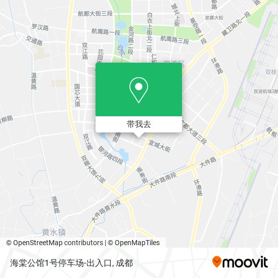 海棠公馆1号停车场-出入口地图