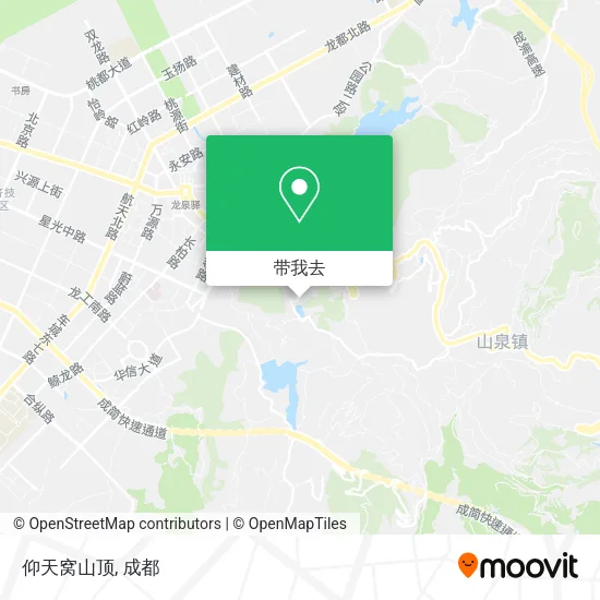 仰天窝山顶地图