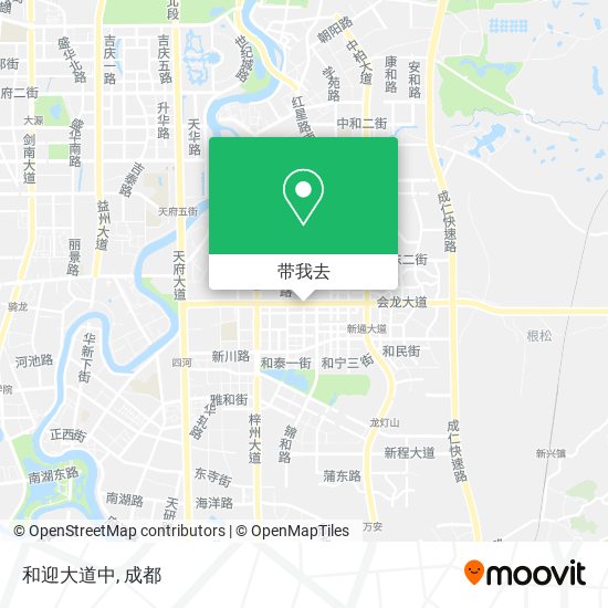 和迎大道中地图