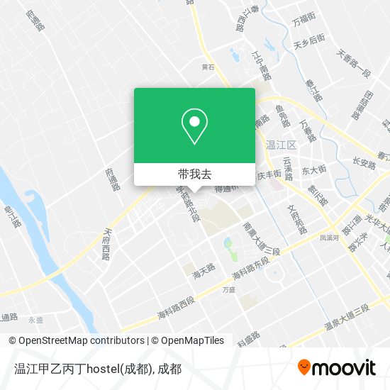 温江甲乙丙丁hostel(成都)地图