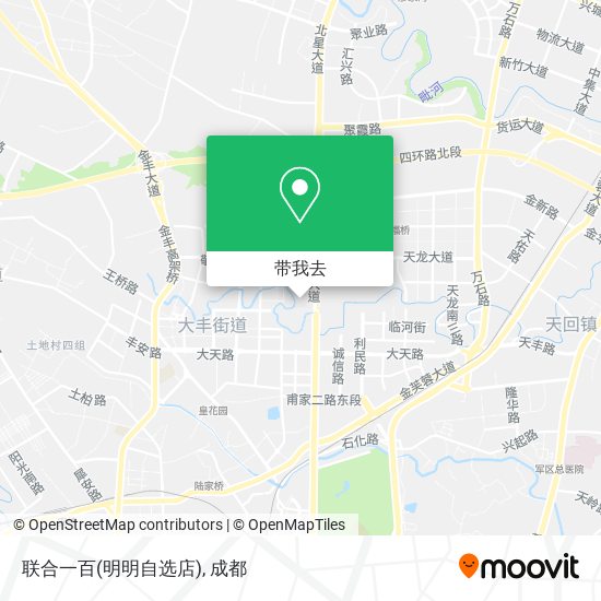 联合一百(明明自选店)地图