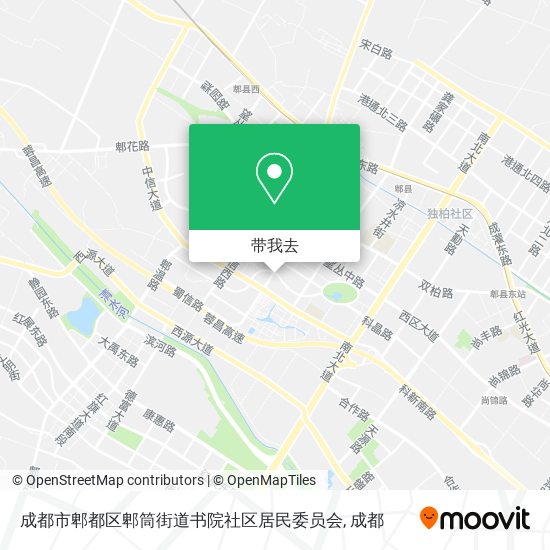 成都市郫都区郫筒街道书院社区居民委员会地图