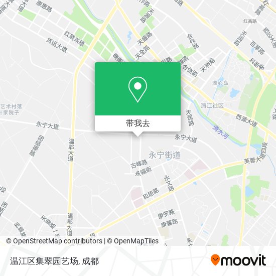 温江区集翠园艺场地图