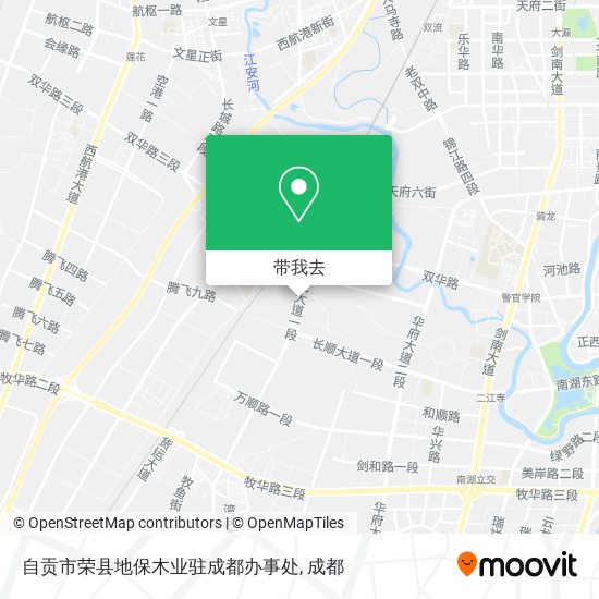 自贡市荣县地保木业驻成都办事处地图