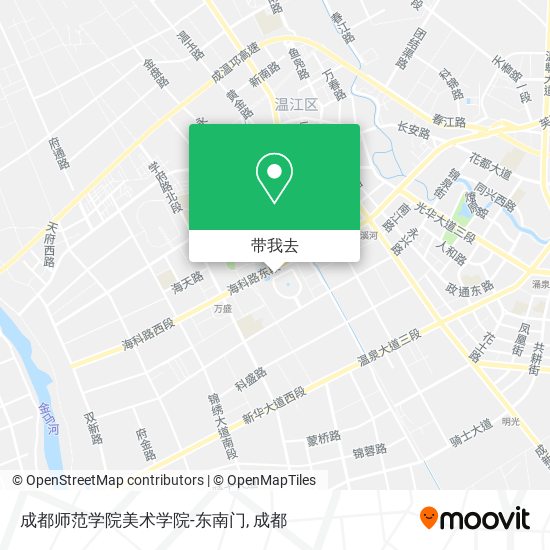 成都师范学院美术学院-东南门地图