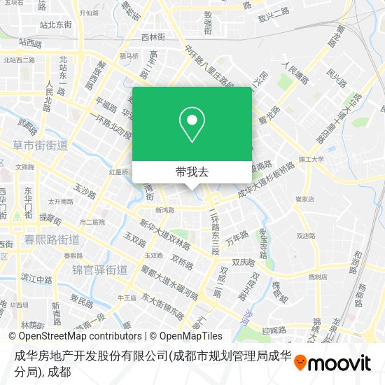 成华房地产开发股份有限公司(成都市规划管理局成华分局)地图