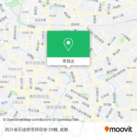 四川省石油管理局宿舍-25幢地图