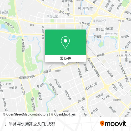川半路与永康路交叉口地图