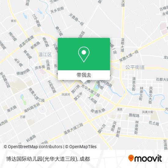 博达国际幼儿园(光华大道三段)地图
