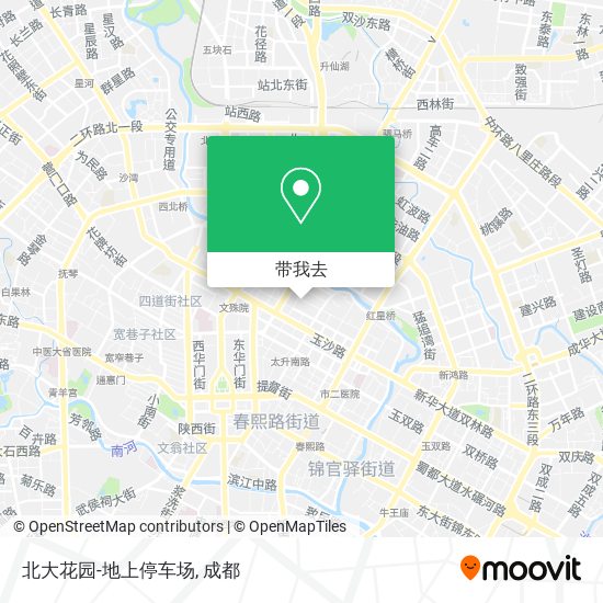 北大花园-地上停车场地图