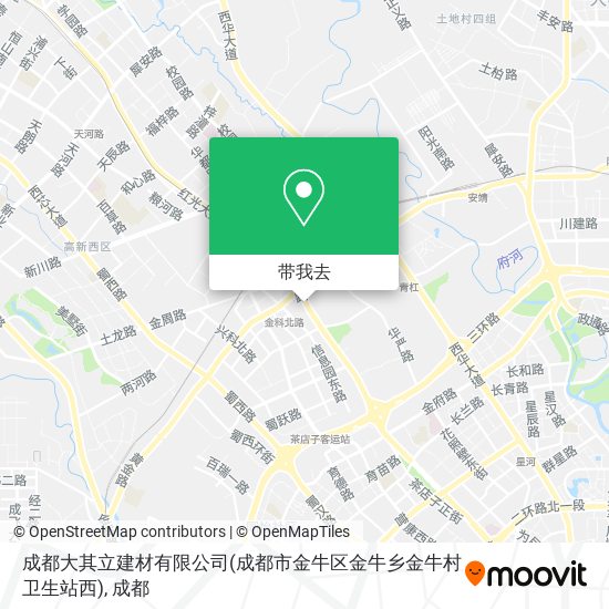 成都大其立建材有限公司(成都市金牛区金牛乡金牛村卫生站西)地图