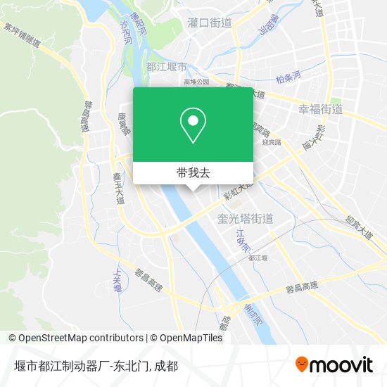 堰市都江制动器厂-东北门地图