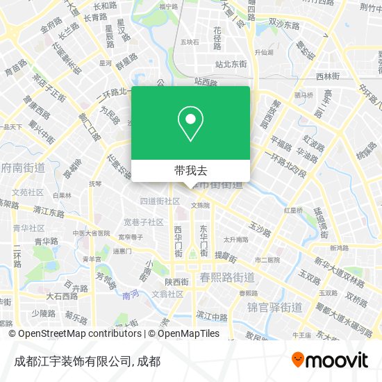 成都江宇装饰有限公司地图