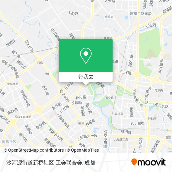 沙河源街道新桥社区-工会联合会地图