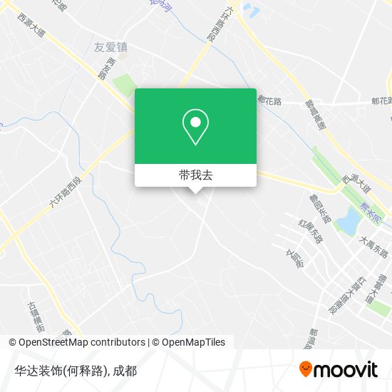 华达装饰(何释路)地图