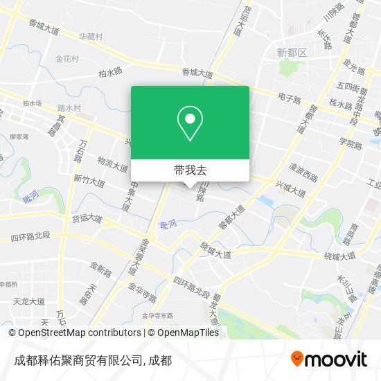 成都释佑聚商贸有限公司地图