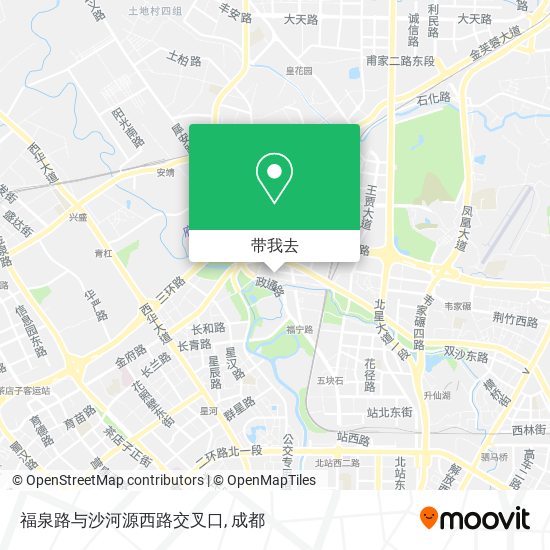 福泉路与沙河源西路交叉口地图