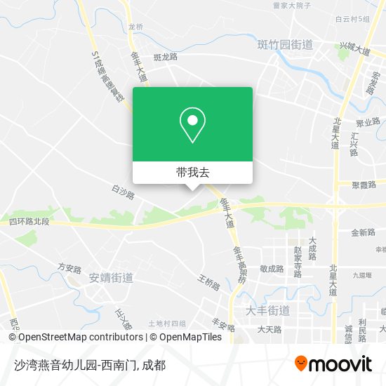 沙湾燕音幼儿园-西南门地图