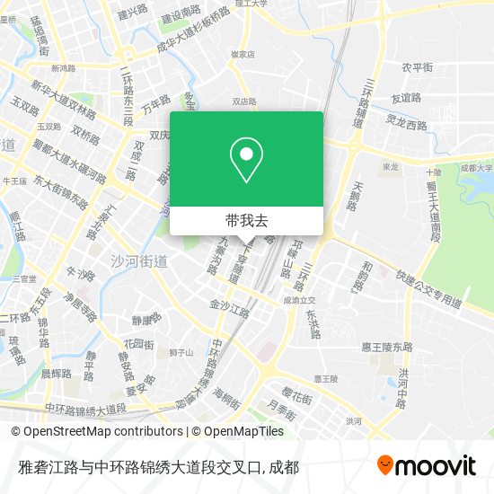 雅砻江路与中环路锦绣大道段交叉口地图