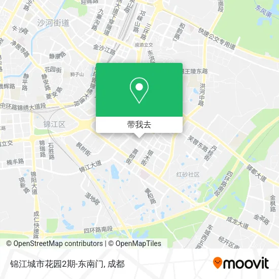 锦江城市花园2期-东南门地图