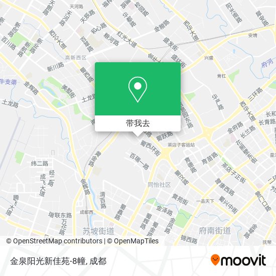 金泉阳光新佳苑-8幢地图