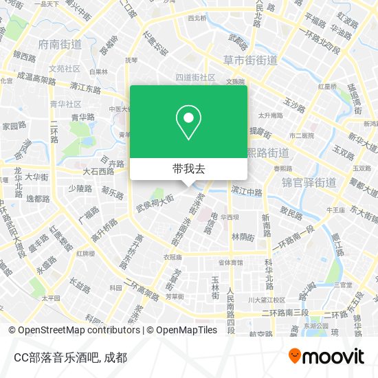 CC部落音乐酒吧地图