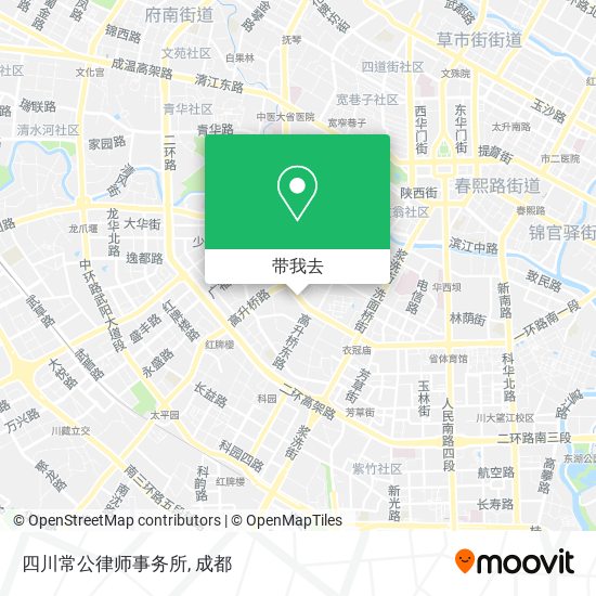 四川常公律师事务所地图