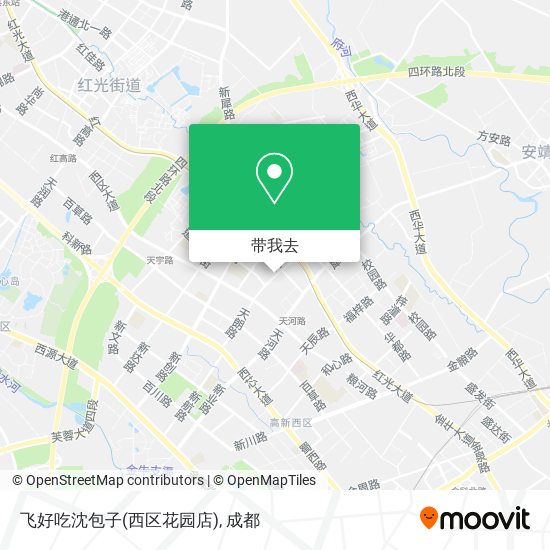 飞好吃沈包子(西区花园店)地图