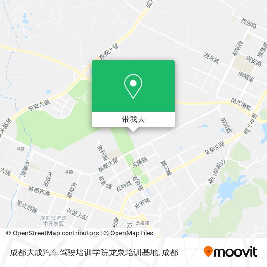 成都大成汽车驾驶培训学院龙泉培训基地地图
