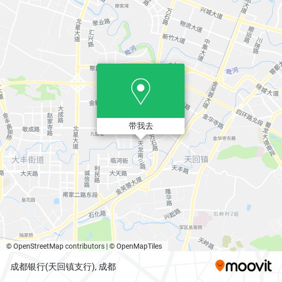成都银行(天回镇支行)地图