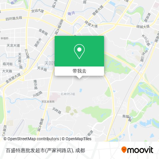百盛特惠批发超市(严家祠路店)地图
