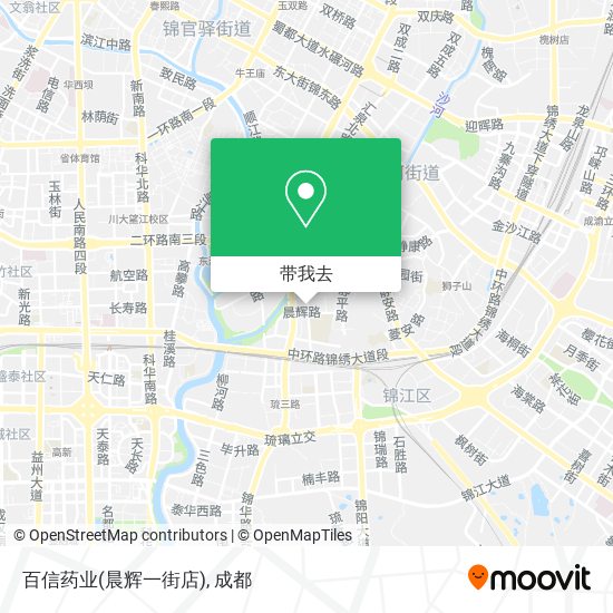 百信药业(晨辉一街店)地图