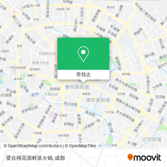 爱在桃花源鲜派火锅地图