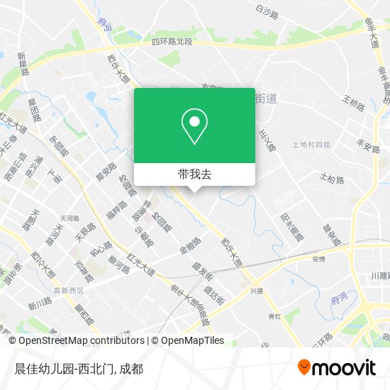 晨佳幼儿园-西北门地图