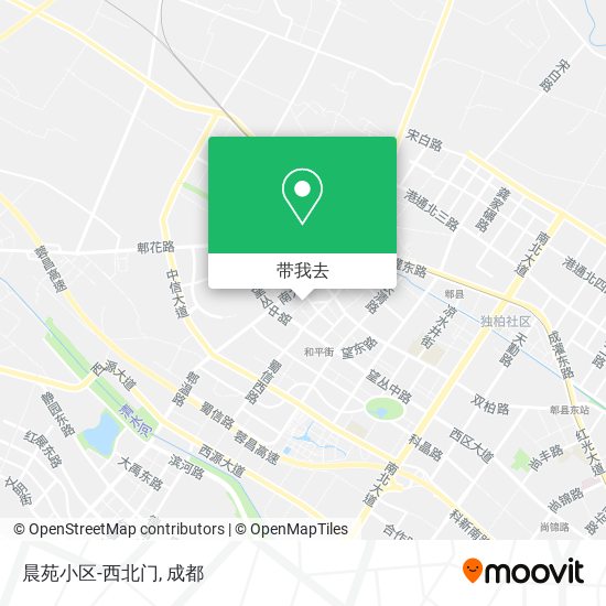 晨苑小区-西北门地图