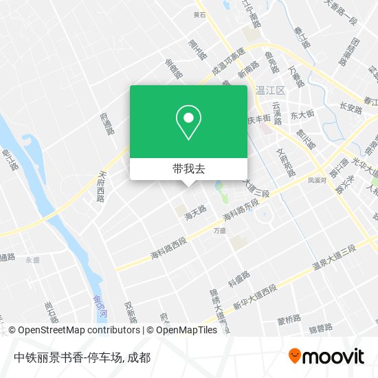 中铁丽景书香-停车场地图
