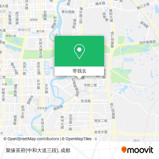 聚缘茶府(中和大道三段)地图