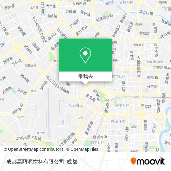 成都高丽源饮料有限公司地图