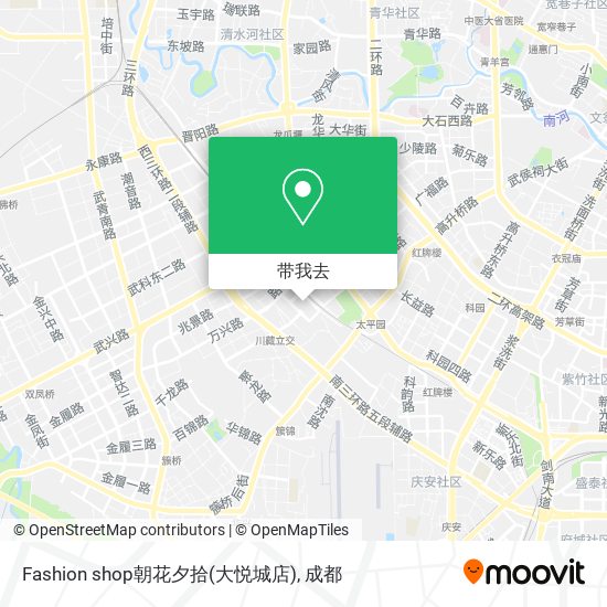 Fashion shop朝花夕拾(大悦城店)地图