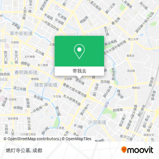 燃灯寺公墓地图