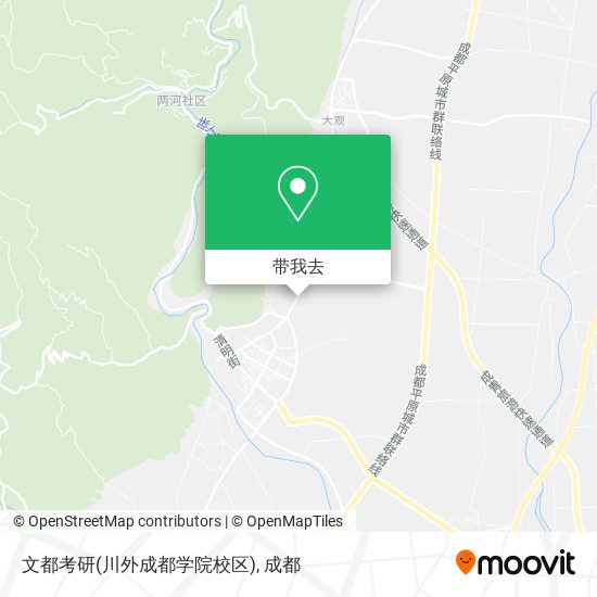 文都考研(川外成都学院校区)地图