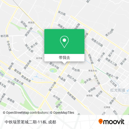 中铁瑞景茗城二期-11栋地图